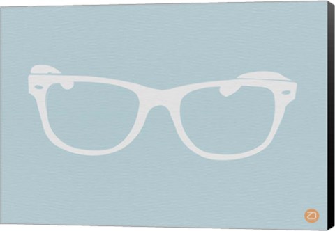 Framed White Glasses Print