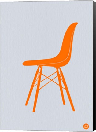 Framed Orange Eames Chair Print