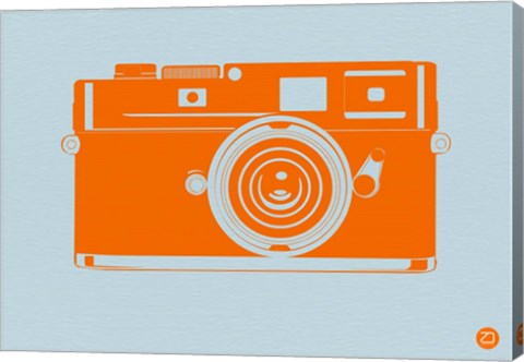 Framed Orange Camera Print