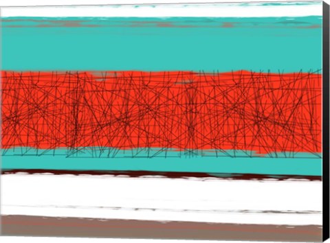 Framed Aquatic Breeze 5 Print