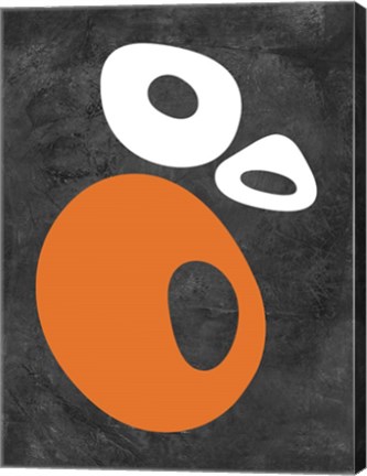 Framed Abstract Oval Shapes 1 Print