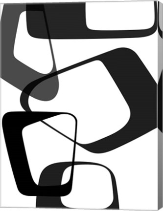 Framed Abstract Rings 2 Print