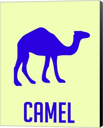 Framed Camel Blue Print