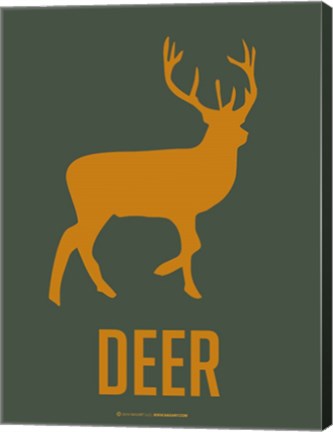 Framed Deer Yellow Print