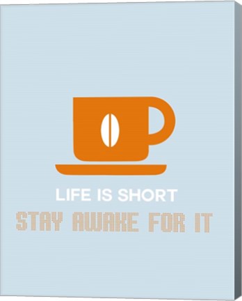 Framed Coffee Orange Print