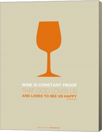 Framed Wine Orange Print