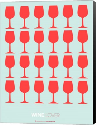 Framed Wine Lover Red Print