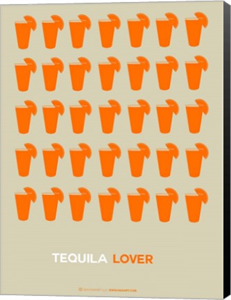 Framed Orange Tequila Shots Print