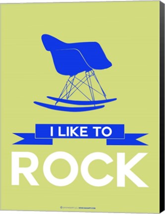 Framed I Like to Rock 2 Print