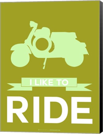 Framed I Like to Ride 3 Print