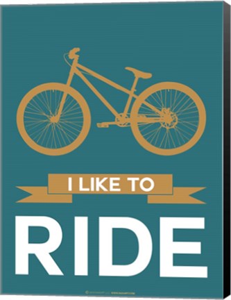 Framed I Like to Ride 6 Print