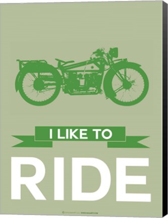 Framed I Like to Ride 8 Print