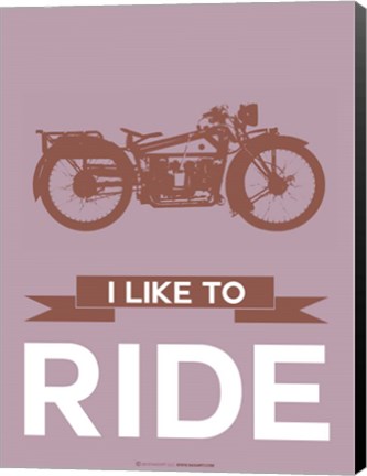 Framed I Like to Ride 9 Print