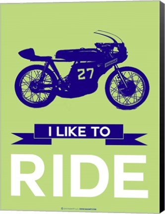 Framed I Like to Ride 11 Print