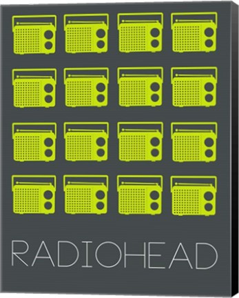 Framed Radiohead Yellow Print