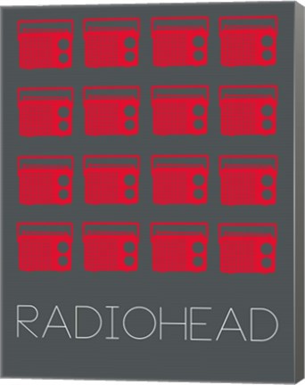 Framed Radiohead Red Print