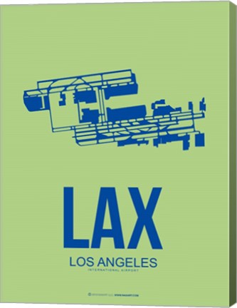 Framed LAX Los Angeles 1 Print