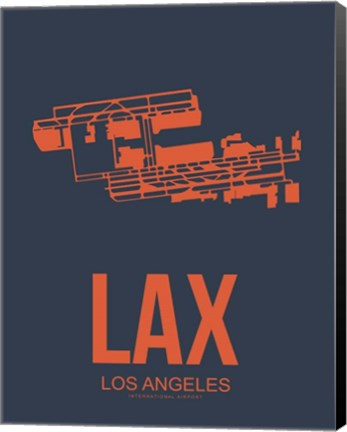 Framed LAX Los Angeles 3 Print