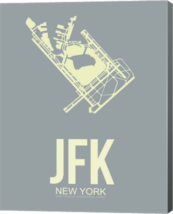 Framed JFK New York 1 Print