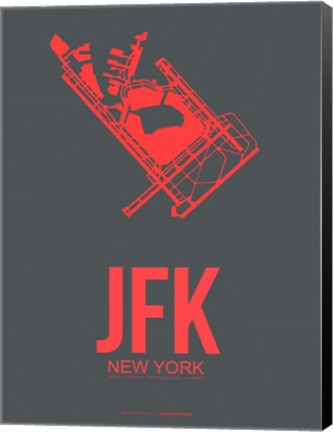 Framed JFK New York 2 Print