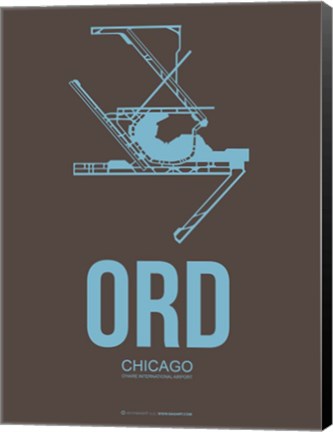 Framed ORD Chicago 2 Print