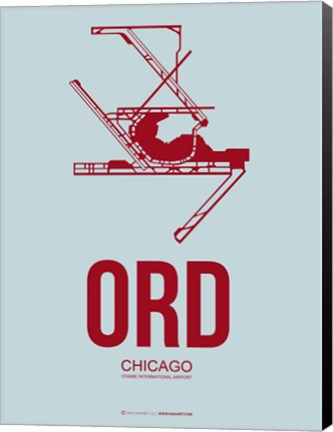 Framed ORD Chicago 3 Print