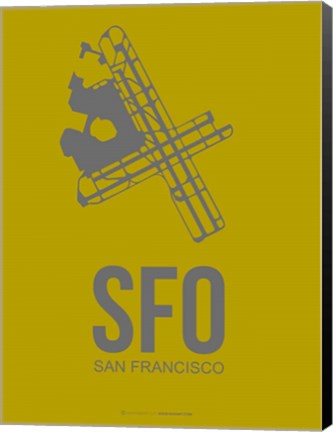 Framed SFO San Francisco 3 Print
