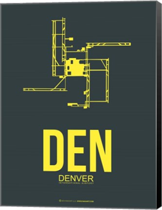 Framed DEN Denver 1 Print