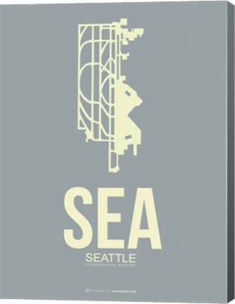 Framed SEA Seattle 3 Print