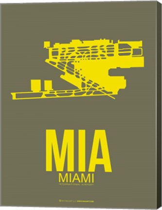 Framed MIA Miami 1 Print