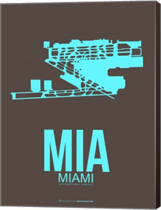 Framed MIA Miami 2 Print