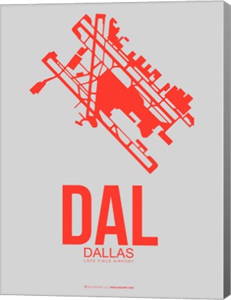 Framed DAL Dallas 1 Print