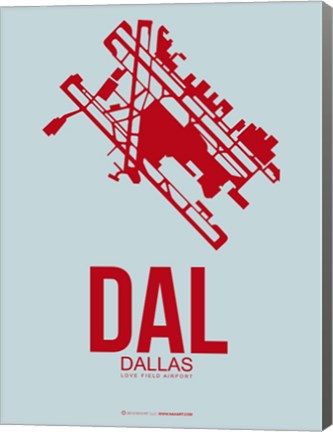 Framed DAL Dallas 3 Print