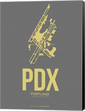Framed PDX Portland 2 Print