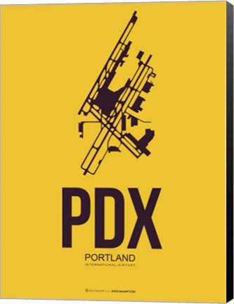 Framed PDX Portland 3 Print