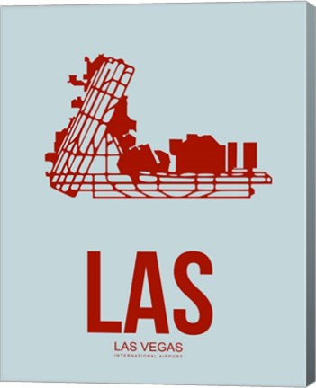 Framed LAS  Las Vegas 3 Print