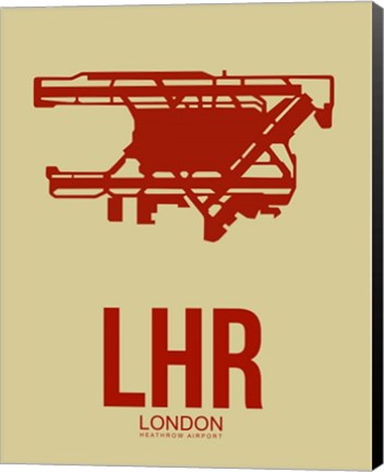 Framed LHR London 1 Print