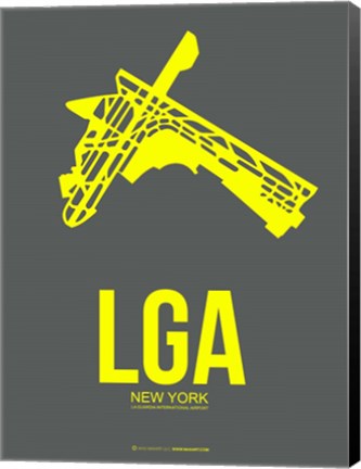 Framed LGA New York 1 Print