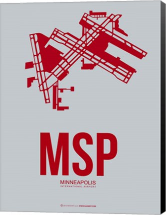 Framed MSP Minneapolis 3 Print