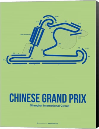 Framed Chinese Grand Prix 1 Print