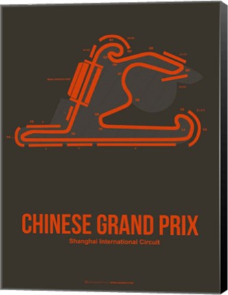 Framed Chinese Grand Prix 2 Print