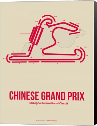 Framed Chinese Grand Prix 3 Print