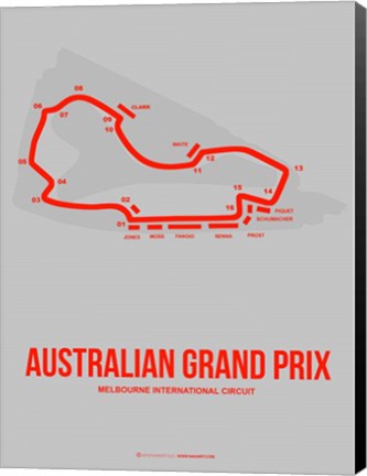 Framed Australian Grand Prix 1 Print