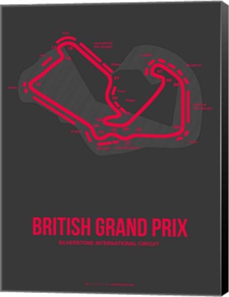 Framed British Grand Prix 2 Print