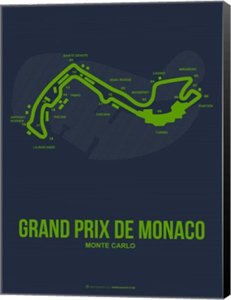 Framed Monaco Grand Prix 2 Print