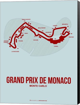 Framed Monaco Grand Prix 3 Print