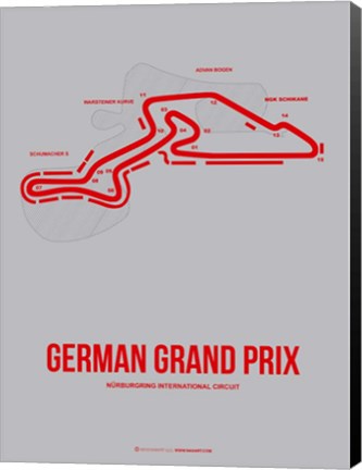 Framed German Grand Prix 1 Print