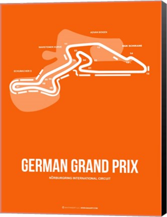 Framed German Grand Prix 3 Print