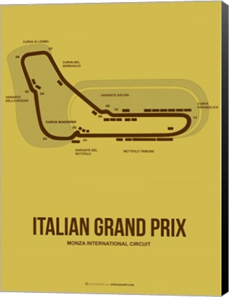 Framed Italian Grand Prix 1 Print