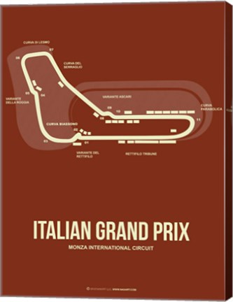 Framed Italian Grand Prix 3 Print